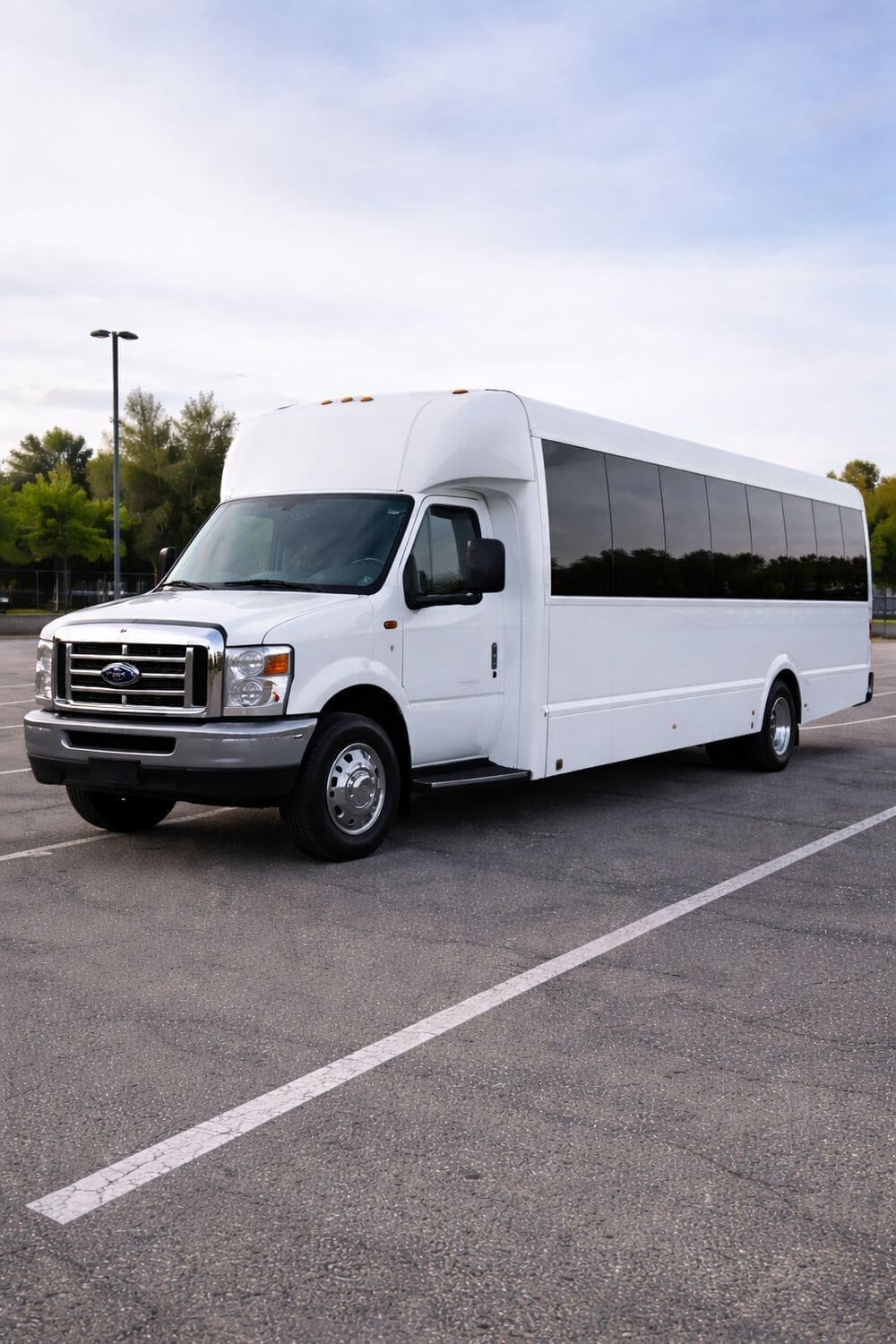 Shuttle bus exterior