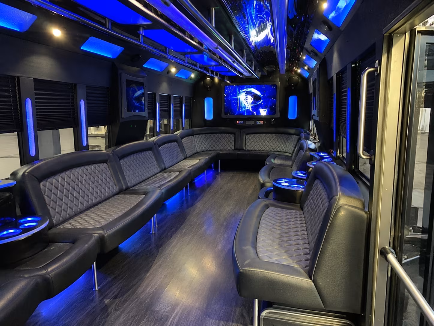 texas city 28 passenger party bus interior
