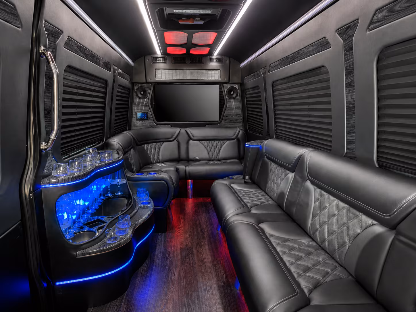 texas city 30 passenger party bus interior