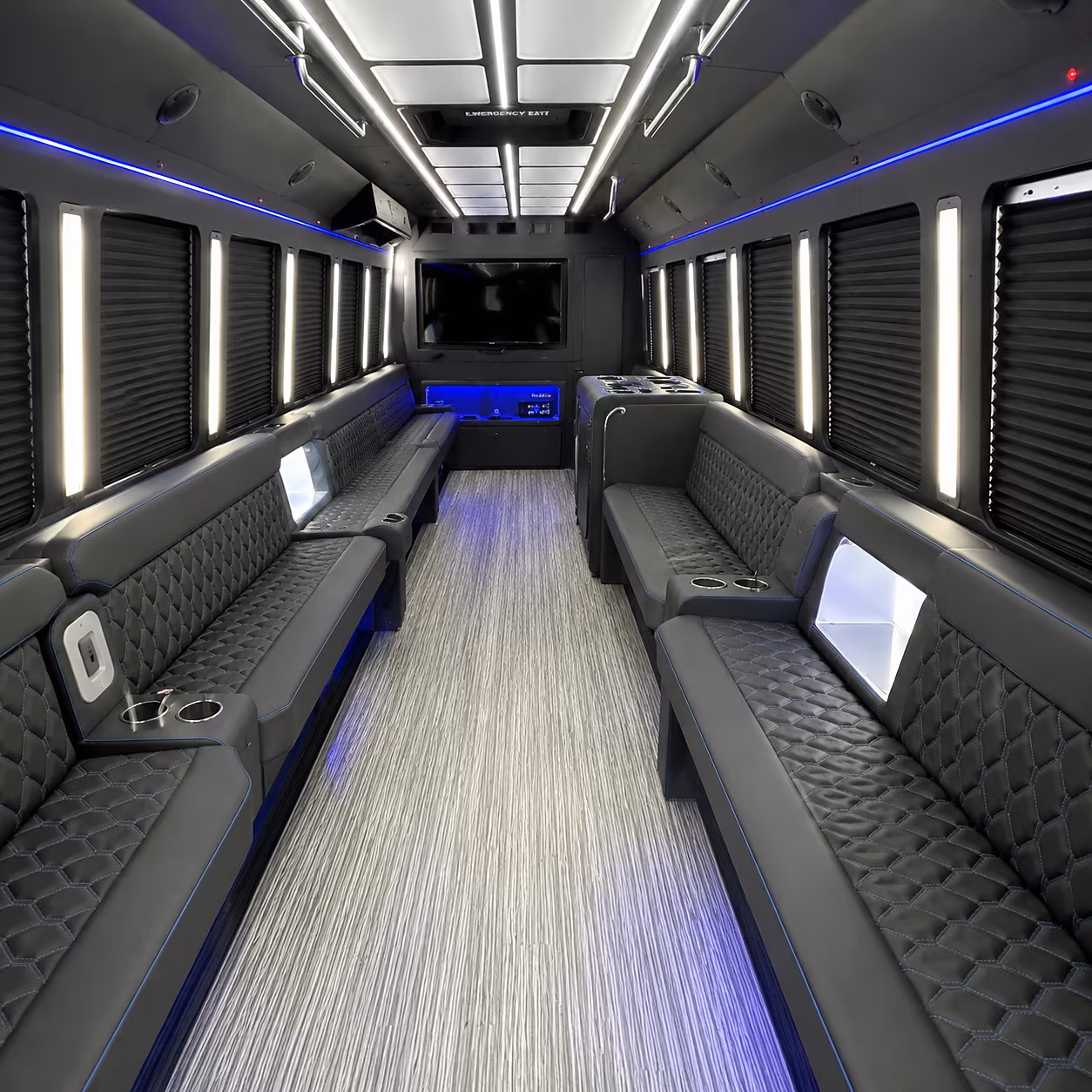 texas city party bus rentals inside